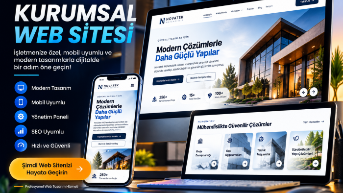 sizin için hızlı ve mobil uyumlu web sitesi hazırlarım