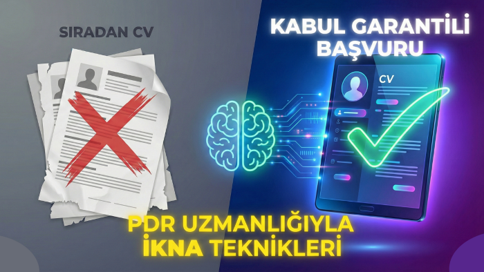 PDR bakış açısıyla ikna edici CV ve niyet mektubu yazarım