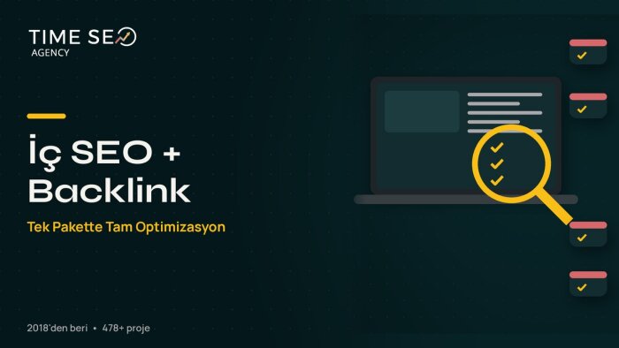 sitenize iç SEO ve backlink çalışması yaparım