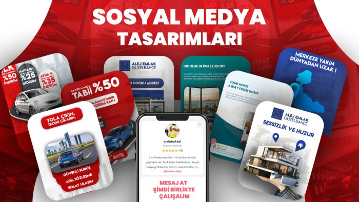 profesyonel dikkat çekici sosyal medya tasarımları yaparım