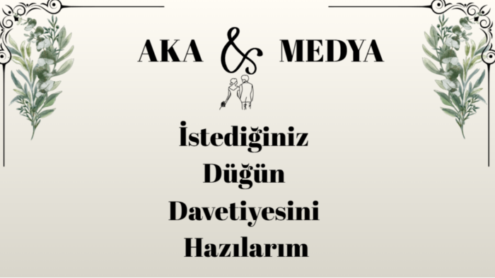 istediğiniz davetiyeyi profesyonel şekilde hazırlarım