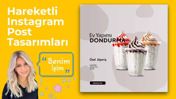 hareketli instagram postları hazırlıyorum