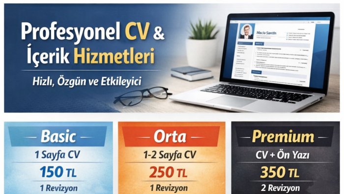 profesyonel ve dikkat çekici cv hazırlarım