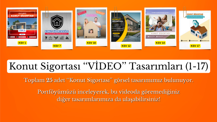 dikkat çekici konut sigortası videoları yapabilirim