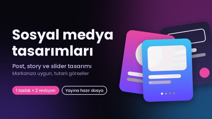markanıza uygun sosyal medya post ve story tasarımı yaparım
