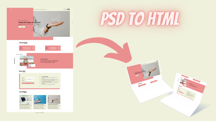 tasarımlarınızı responsive web sitesine dönüştürürüm
