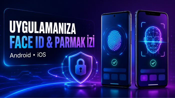 flutter uygulamanıza face id ve parmak izi eklerim