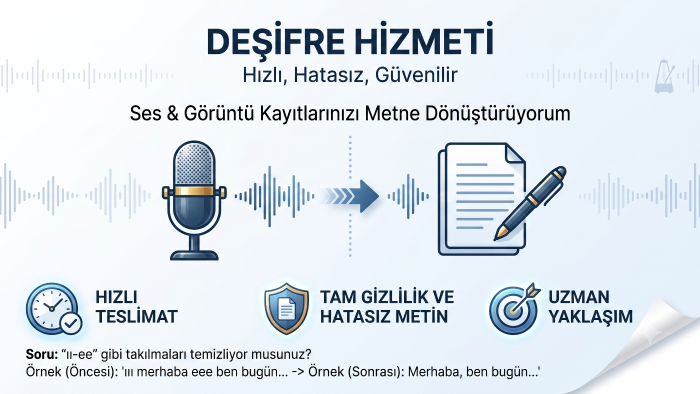 ses kayıtlarınızı eksiksiz ve hızlı metine dönüştürürüm