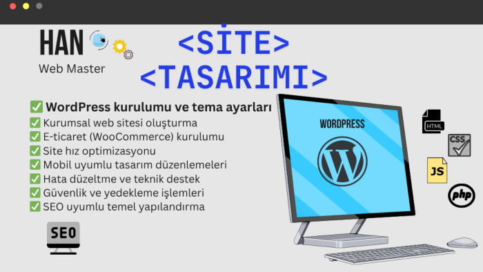 sıfırdan wordpress tabanlı optimum siteler hazırlarım
