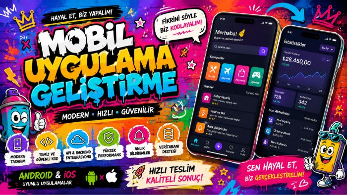 iOS, Android mobil uygulamanızı yapabilirim