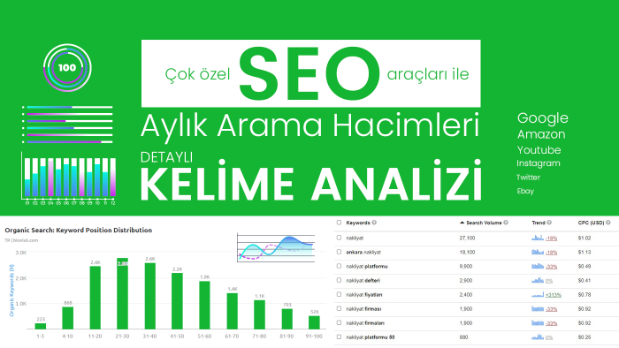 SEO için kullanmanız gereken kelimeleri tespit ederim