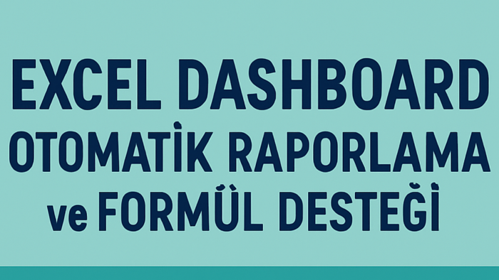 işinize özel Excel dashboard sistemleri tasarlıyorum