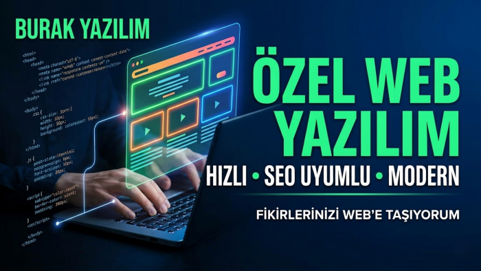 ihtiyacınıza özel, hızlı ve modern web yazılımı yapabilirim