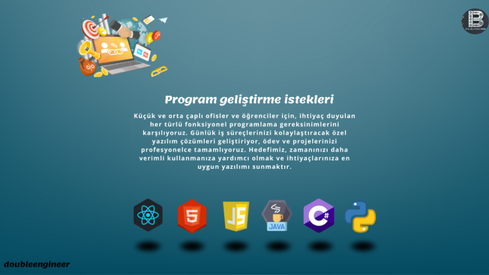 fonksiyonel yazılım çözümlerinizi yaparım