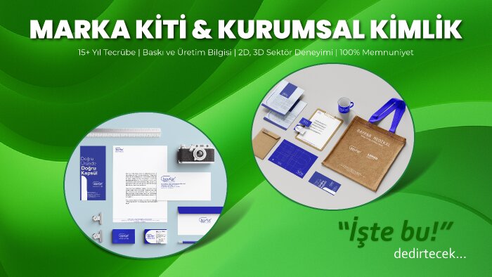 firmanız için kurumsal kimlik tasarımları yapıyorum