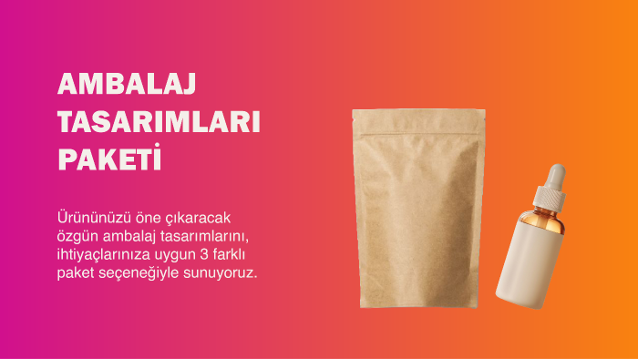  ürünleriniz için modern ambalaj tasarımları yaparım