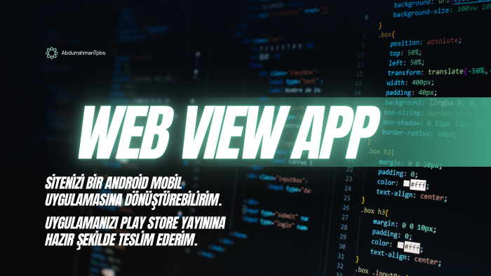 sitenizi web view mobil uygulama yaparım