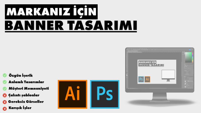 markanıza ve size özel banner tasarımları yaparım