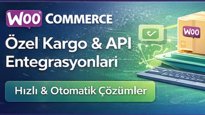 WooCommerce için özel kargo ve API entegrasyonu yaparım