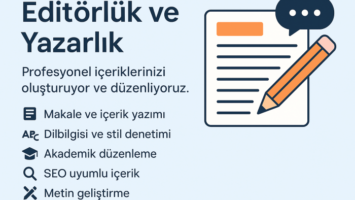 yazılı içerikleri profesyonelce oluşturur ve geliştiririm