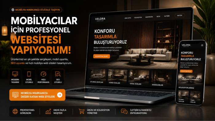 mobilya firmaları için premium websitesi yapıyorum