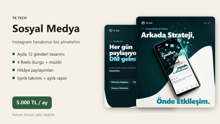 işletmenizin Instagram hesabını yönetirim