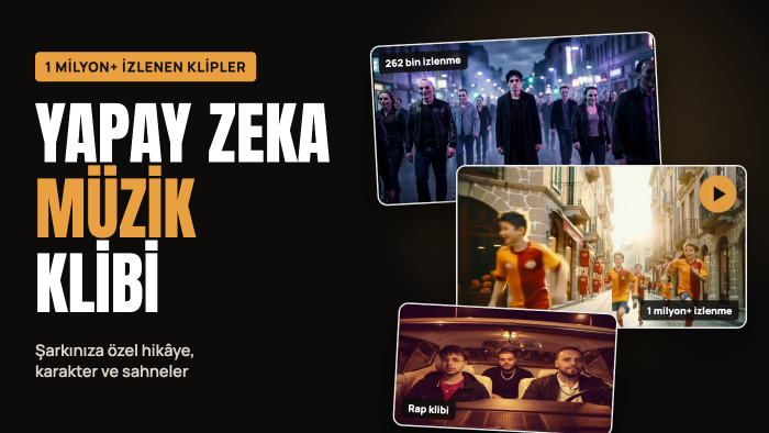 şarkınıza yapay zeka ile müzik klibi hazırlarım