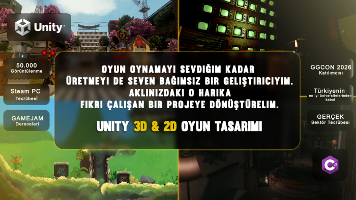aklınızdaki oyun fikrini sıfırdan oynanabilir hale getiririm