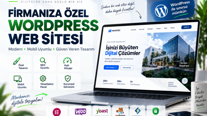 firmanıza özel profesyonel kurumsal web sitesi yaparım