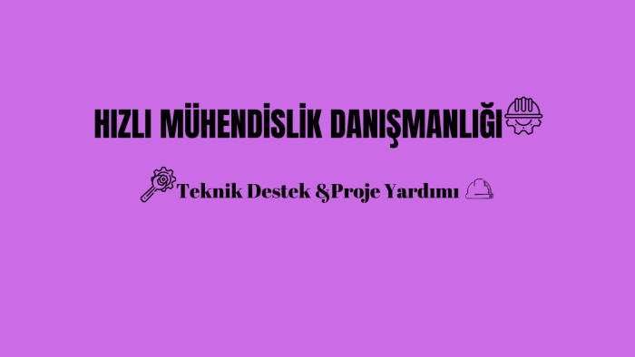 makine ve malzeme mühendisliğinde danışmanlık verebilirim
