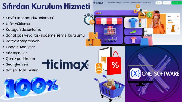 Ticimax ile profesyonel satışa hazır site kurulumu yapıyorum