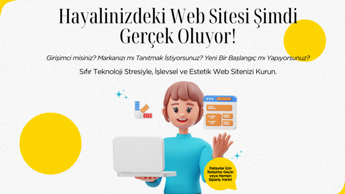 hızlı ve etkileyici tek sayfalık web sitesi kurarım