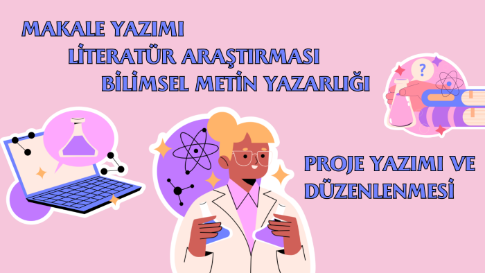 metin yazabilir, makale ve projelerde yardım edebilirim