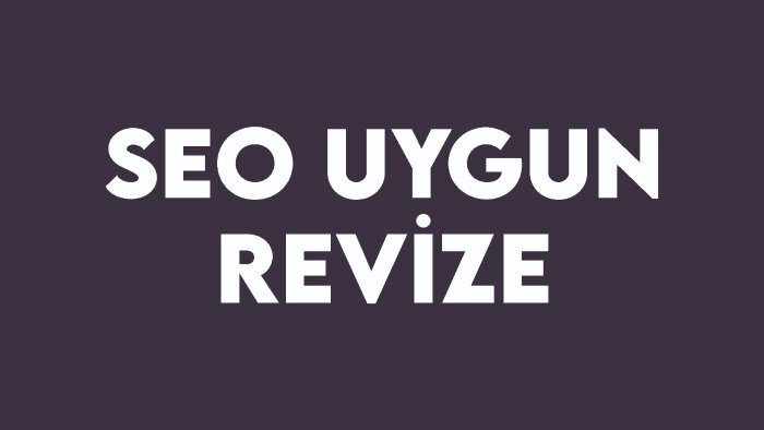 yazınızı revize edebilirim