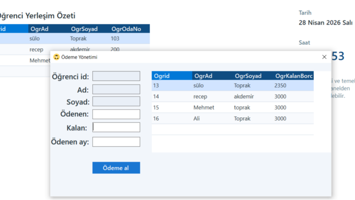 C# Form'da size uygulama geliştirebilirim