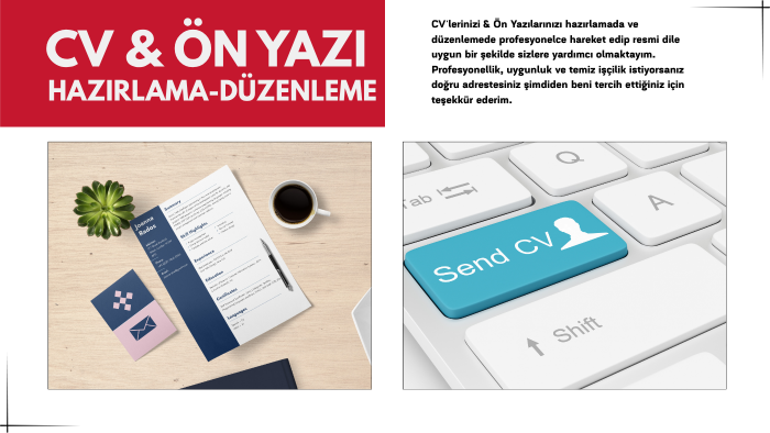 cv&ön yazı hazırlama,düzenleme işleri profesyonelce yaparım