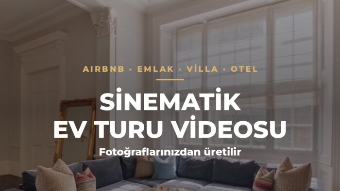 emlak ilanlarınız için 3d ev turu videosu hazırlarım