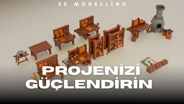 oyunlarınız için 3D model yaparım