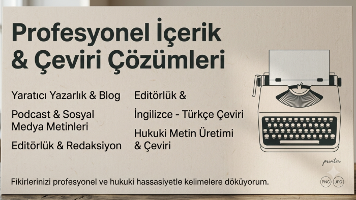 metin yazarlığı yaparım