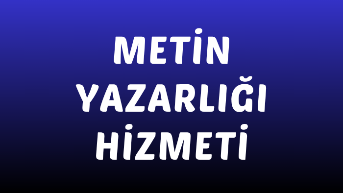 kaliteli metinler yazarım