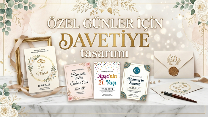 özel günleriniz için profesyonel davetiyeler hazırlarım