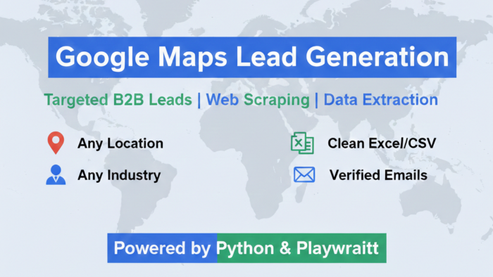python ile Google Maps ve web sitelerinden veri çekerim