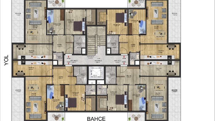 photoshop ile kat planı renklendirme yapabilirim