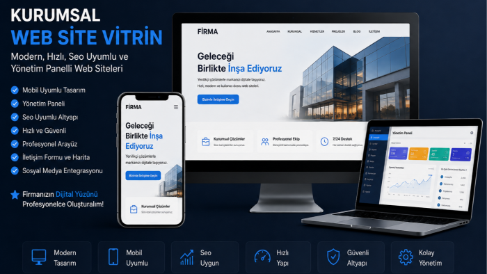 kurumsal özel yazılım ve web sitesi yapabilirim