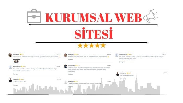 kurumsal web sitenizi oluştururum
