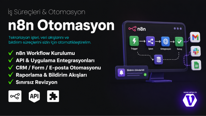 iş süreçlerinizi n8n ile otomatikleştiriyorum