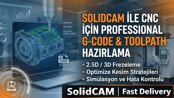 solidcam ile cncler için profesyonel cam programı hazırlarım