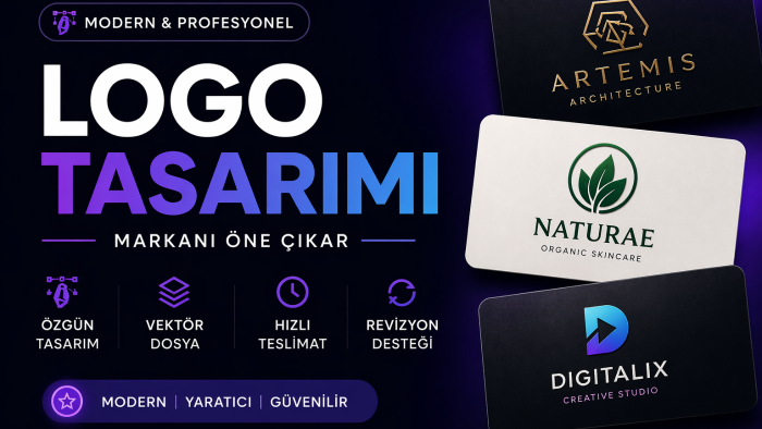 markanı öne çıkaran modern logo tasarımı yaparım