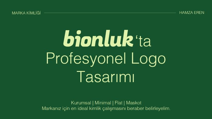 markanıza kimlik yaratacak, özgün logolar tasarlarım