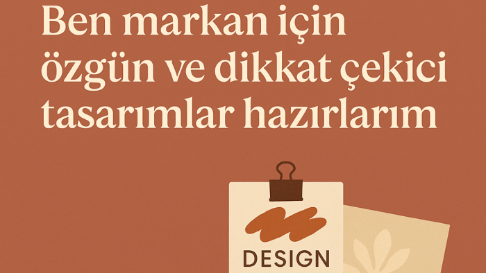 markan için özgün ve dikkat çekici tasarımlar hazırlarım